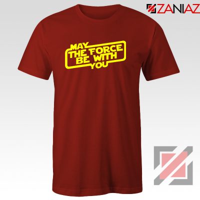May The Force Be With You Tee Shirt Obi Wan Kenobi Tshirts S-3XL Red