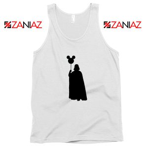 Mickey Balloon Darth Vader Tank Top Star Wars Disney Tops S-3XL White