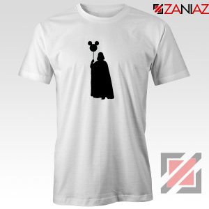 Mickey Balloon Darth Vader Tshirt Star Wars Disney Tee Shirts S-3XL white