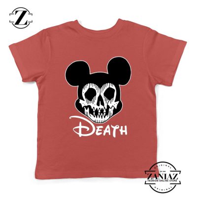 Mickey Disney Parody Kids Tshirt Disney Halloween Youth Tee Shirts S-XL Red