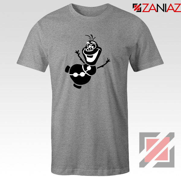 Olaf Snowman Tshirt Disney Frozen Tee Shirts S-3XL Sport Grey