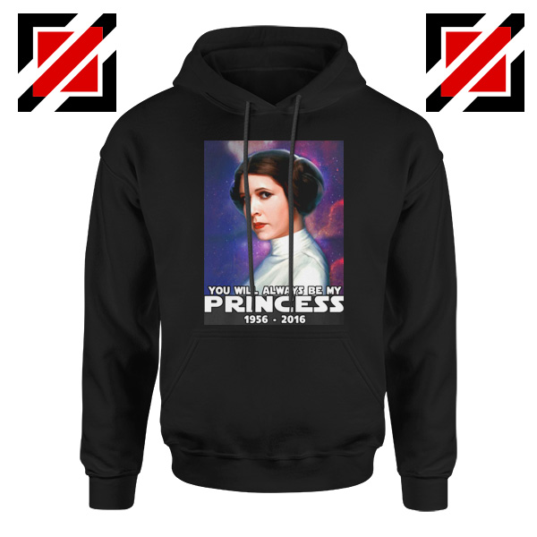 Princess Carrie Fisher Hoodie Star Wars Films Hoodies S-2XL Black