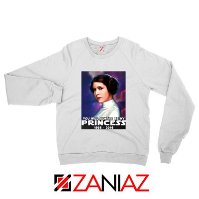 Princess Carrie Fisher Sweatshirt Star Wars Films Sweaters S-2XL White