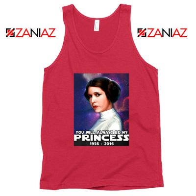 Princess Carrie Fisher Tank Top Star Wars Films Tops S-3XL Red