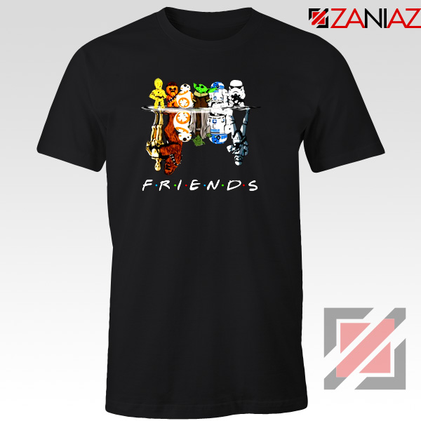 Star Wars Characters Tshirt FRIENDS Water Reflections Tee Shirts S-3XL Black