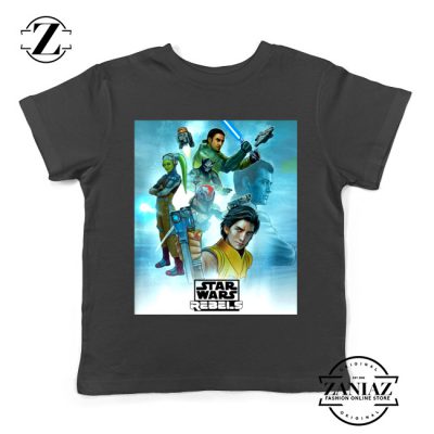 Star Wars Rebels Kids Tshirt Star Wars Season 4 Youth Tee Shirts S-XL Black