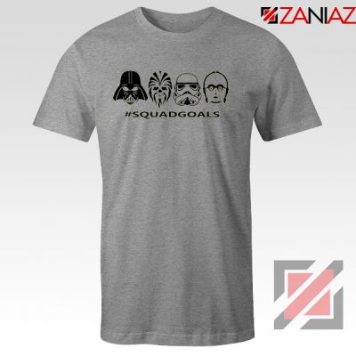 Star Wars Squad Goals Tshirt Star Wars Characters Tee Shirts S-3XL Sport Grey