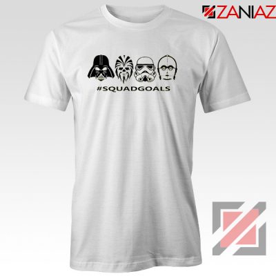 Star Wars Squad Goals Tshirt Star Wars Characters Tee Shirts S-3XL White