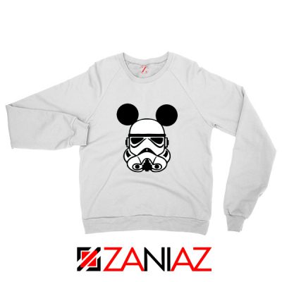 Stormtrooper Mickey Ears Sweatshirt Star Wars Disney Sweater S-2XL White
