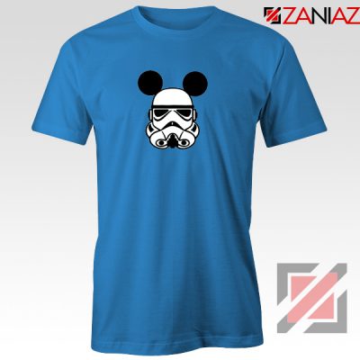 Stormtrooper Mickey Ears Tshirt Star Wars Disney Tee Shirts S-3XL Blue