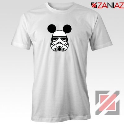 Stormtrooper Mickey Ears Tshirt Star Wars Disney Tee Shirts S-3XL White