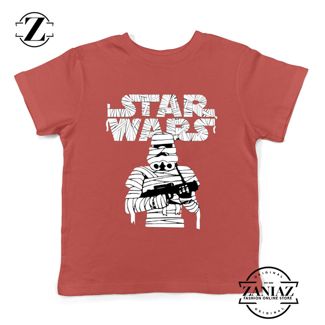 Stormtrooper Mummy Kids Tshirt Star Wars Halloween Youth Tee Shirts S-XL Red