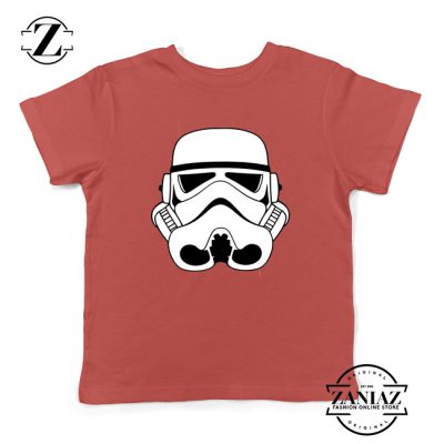 Stormtroopers Helmet Kids Tshirt Star Wars Empire Youth Tee Shirts S-XL Red