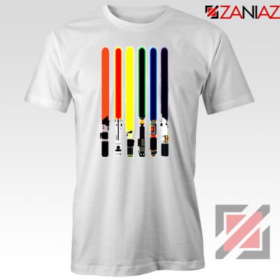 Swords Colors Tshirt Swords Of Star Wars Tee Shirts S-3XL White