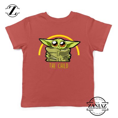 The Child Is So Cute Red Kids Tshirt