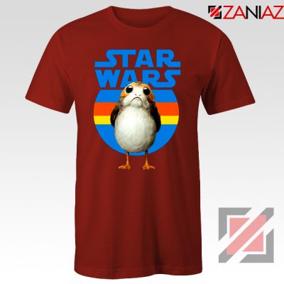 The Porg Tee Shirt Jedi Master Star Wars Tshirts S-3XL Red