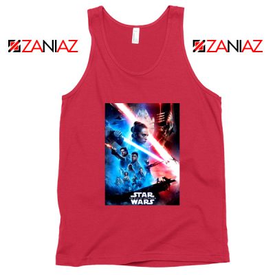 The Rise Of Skywalker Poster Tank Top Star Wars Tops S-3XL Red