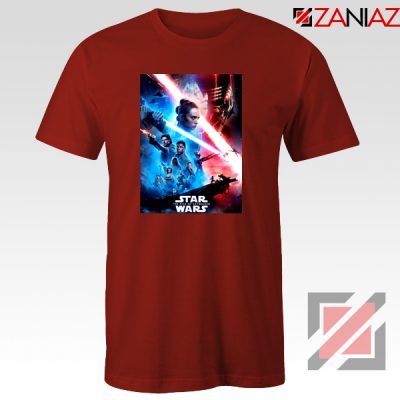 The Rise Of Skywalker Poster Tshirt Star Wars Tee Shirts S-3XL Red