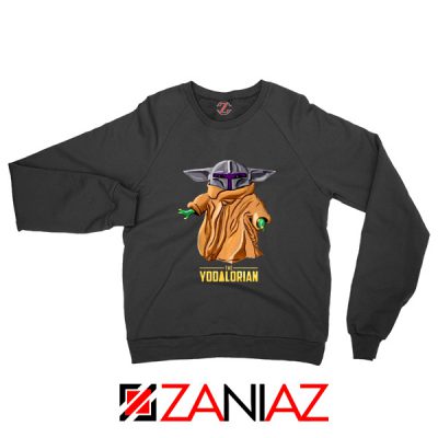 The Yodalorian Sweatshirt Baby Yoda Star Wars Sweater S-2XL Black