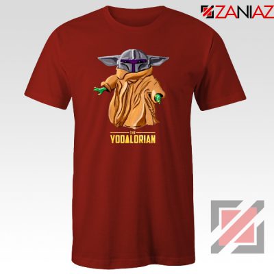 The Yodalorian Tshirt Baby Yoda Star Wars Tee Shirts S-3XL Red