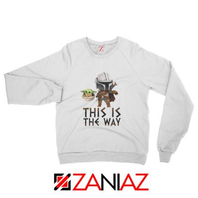This Is The Way Baby Yoda White Sweater