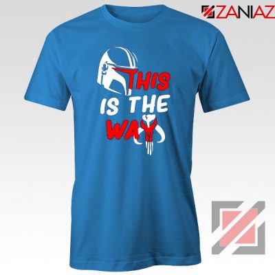 This Is The Way Tshirt The Mandalorian Tee Shirts S-3XL Blue