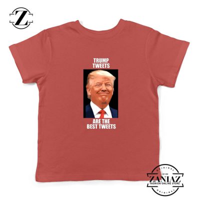 Trump Tweets Kids Tee Shirt Political Meme Funny Youth Tshirts S-XL Red