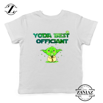 Yoda Best Officiant Kids Tshirt Star Wars Gift Youth Tee Shirts S-XL White