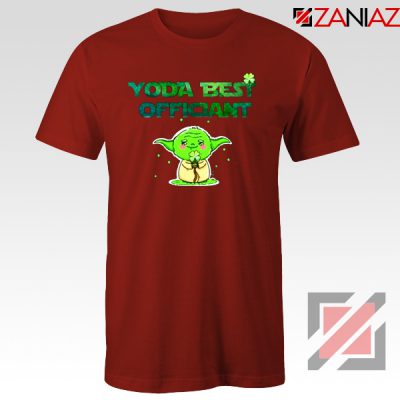 Yoda Best Officiant Tshirt Star Wars Gift Tee Shirts S-3XL Red