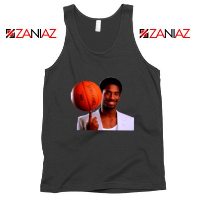 Young Kobe Spin The Ball Black Tank Top