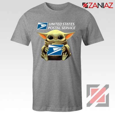 Baby Yoda US Postal Service Grey Tshirt