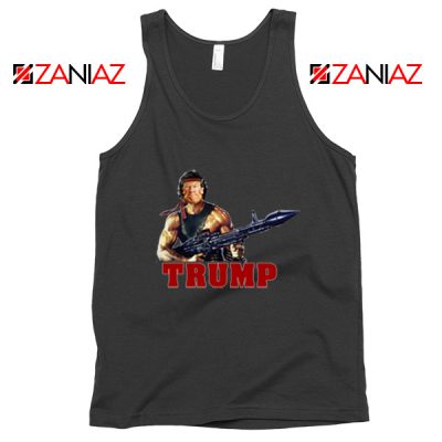 Donald Trump Rambo Black Tank Top