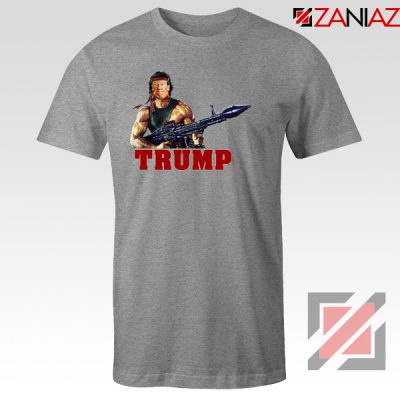 Donald Trump Rambo Grey Tshirt