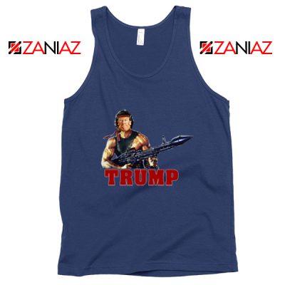 Donald Trump Rambo NAvy Tank Top