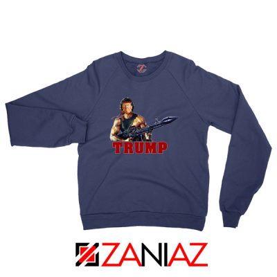 Donald Trump Rambo Navy Sweater