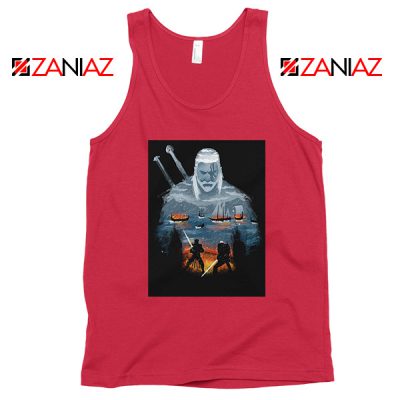 Geralt And Eredin Red Tank Top