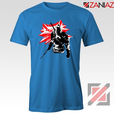 Geralt of Rivia The Witcher 3 Blue Tee