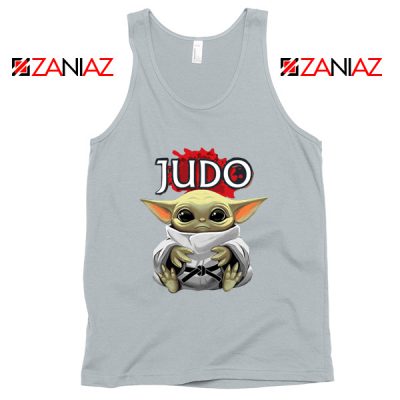 Judo Baby Yoda Grey Tank Top