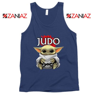 Judo Baby Yoda Navy Tank Top