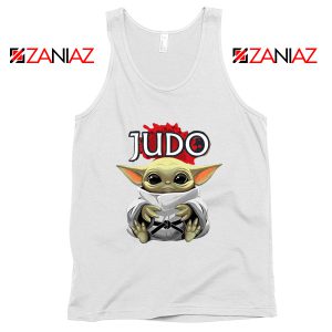 Judo Baby Yoda White Tank Top