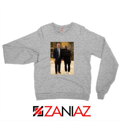 Kanye West and Donald Trump Grey Sweatshirt