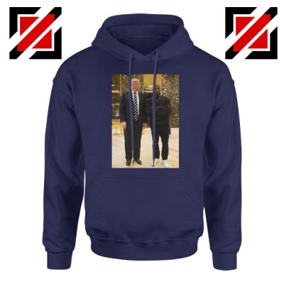 Kanye West and Donald Trump Navy Hoodie