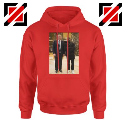 Kanye West and Donald Trump Red Hoodie