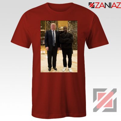 Kanye West and Donald Trump Red Tee Shirt