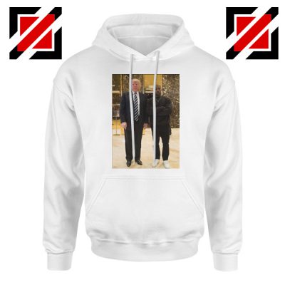 Kanye West and Donald Trump White Hoodie