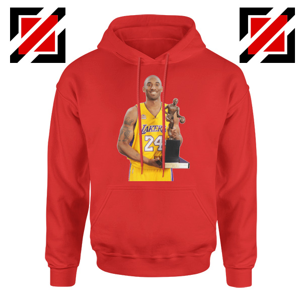 Kobe Bryant Trophy LA Lakers Red Hoodie