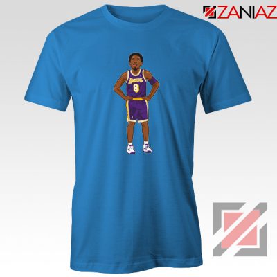 Lakers 8 Kobe Bryant Blue Tee Shirts