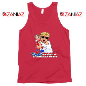 Merica Parody Salt Bae Red Tank Top