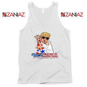 Merica Parody Salt Bae White Tank Top