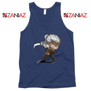 Rise of The White Wolf Navy Tank Top